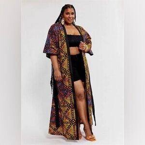 D’IYANU | Sunset Adire Kimono